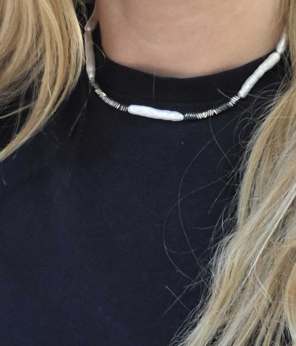 colier perle baroq
